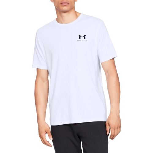 T-Shirt Under Armour Sportstyle Left Chest Biały 1.jpg