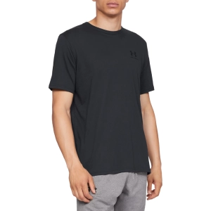 T-Shirt Under Armour Sportstyle Left Chest Czarny