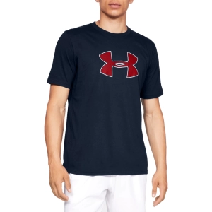 T-Shirt Under Armour Big Logo Granatowy