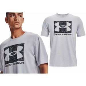 T-Shirt Under Armour ABC Camo Boxed Logo Szary