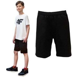 Spodenki Szorty Dresowe Morowo Dziecięce Czarne