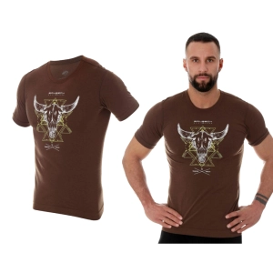 Koszulka Brubeck Outdoor Wool M Brązowa Byk
