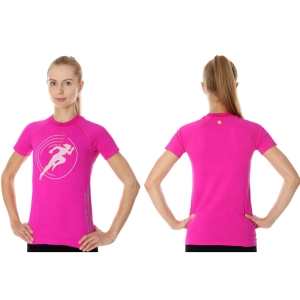 Koszulka Brubeck Running Air Pro D Amarantowa