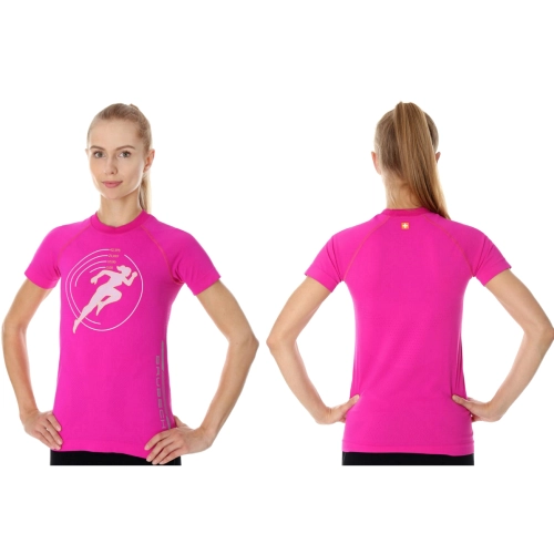 Koszulka Brubeck Running Air Pro D Amarantowa 1.jpg