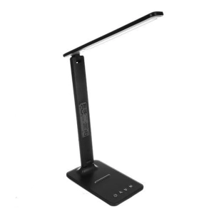 Lampka Biurowa ze Stacją Pogodową Czarna