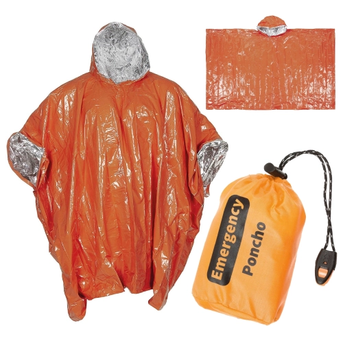 Poncho Emergency z Aluminium MFH Pomarańczowe 1.jpg