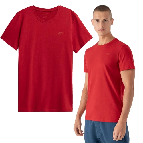T-Shirt Męski 4F TSM352 Czerwony 1.jpg