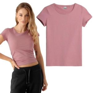 T-Shirt Damski 4F TSD350 Jasny Róż