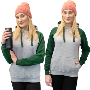 Bluza z Kapturem Roly Badet Grey/Bottle Green