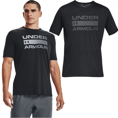 T-Shirt Under Armour Wordmark SS Czarny 1.jpg