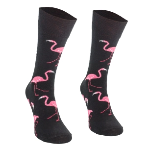 Skarpety Comodo Flamingos Black