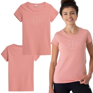 T-Shirt Damski 4F TSD353 Jasny Róż