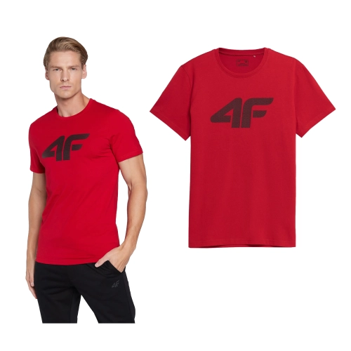 T-Shirt Męski 4F TSM353 Czerwony 1.jpg