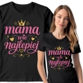 Koszulka z nadrukiem Damska Mama Wie Najlepiej 5.jpg