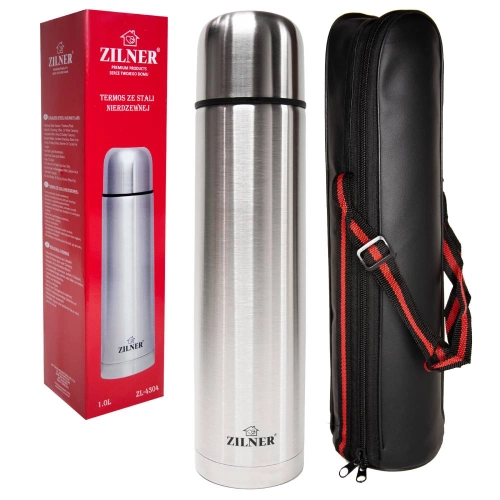 Termos Zilner 1000ml Srebrny z Pokrowcem 1.jpg
