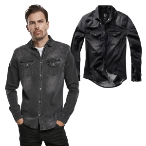 Koszula Riley Denim Long Brandit Black