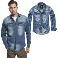Koszula Riley Denim Long Brandit Blue 2.jpg