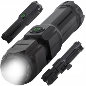 Latarka Akumulatorowa LED Zoom XPE Wojskowa