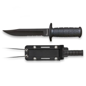 Nóż Taktyczny Neck Knife Albainox Black 32872