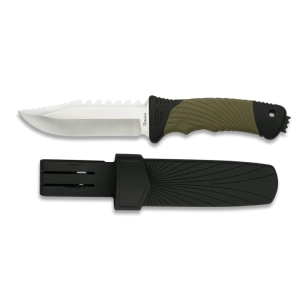 Nóż Taktyczny Albainox ABS Black/Olive 32341