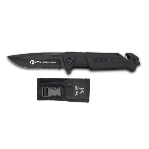 Nóż Składany K25 Taktyczny Black 25240