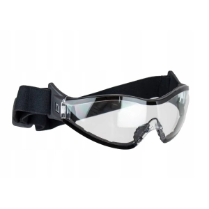 Gogle Commando Para Mil-Tec Black Clear