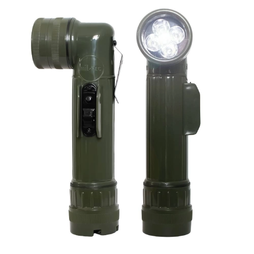 Latarka Kątowa 17 cm LED Mil-Tec Olive 1.jpg