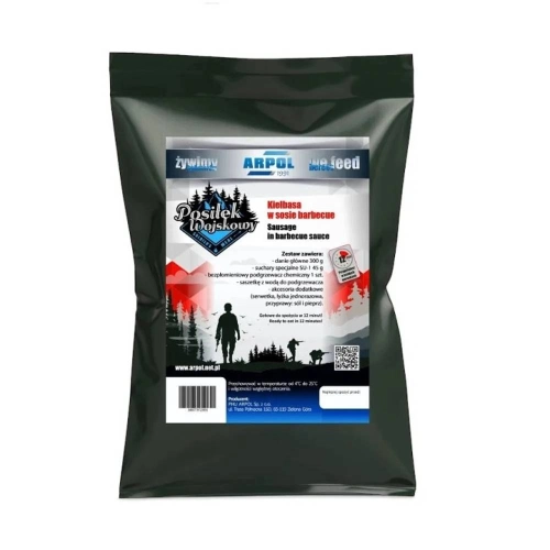 Posiłek Wojskowy nr7 Kiełbasa w Sosie BBQ 300g.jpg
