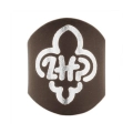 Pierścień Skautowy Wypalany z Logo ZHP Brązowy 2.jpg