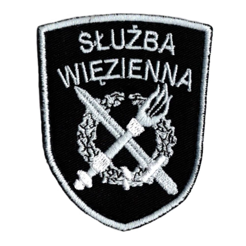 Plakietka Na Ramię Służba Więzienna Tarcza Rzep.jpg