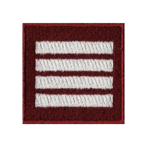 Stopień Wojskowy na Beret - Plutonowy Bordowy.jpg
