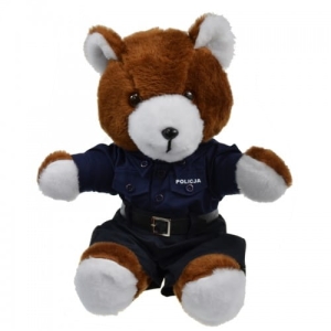 Maskotka Miś 35cm Policjant