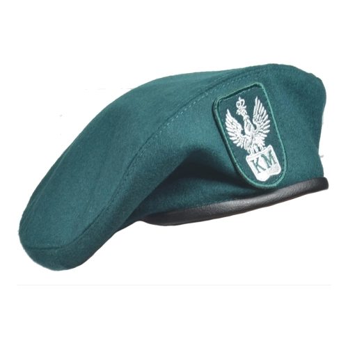 Beret z Orzełkiem KM Ciemnozielony
