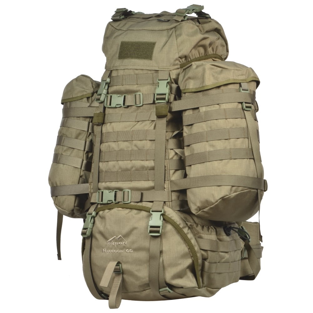 Wisport Raccoon 45L Rucksack – RAL 7013, Mit Alurahmen, Gepolstertem Tragesystem, 2,4 Kg – Für Outdoor & Trekking