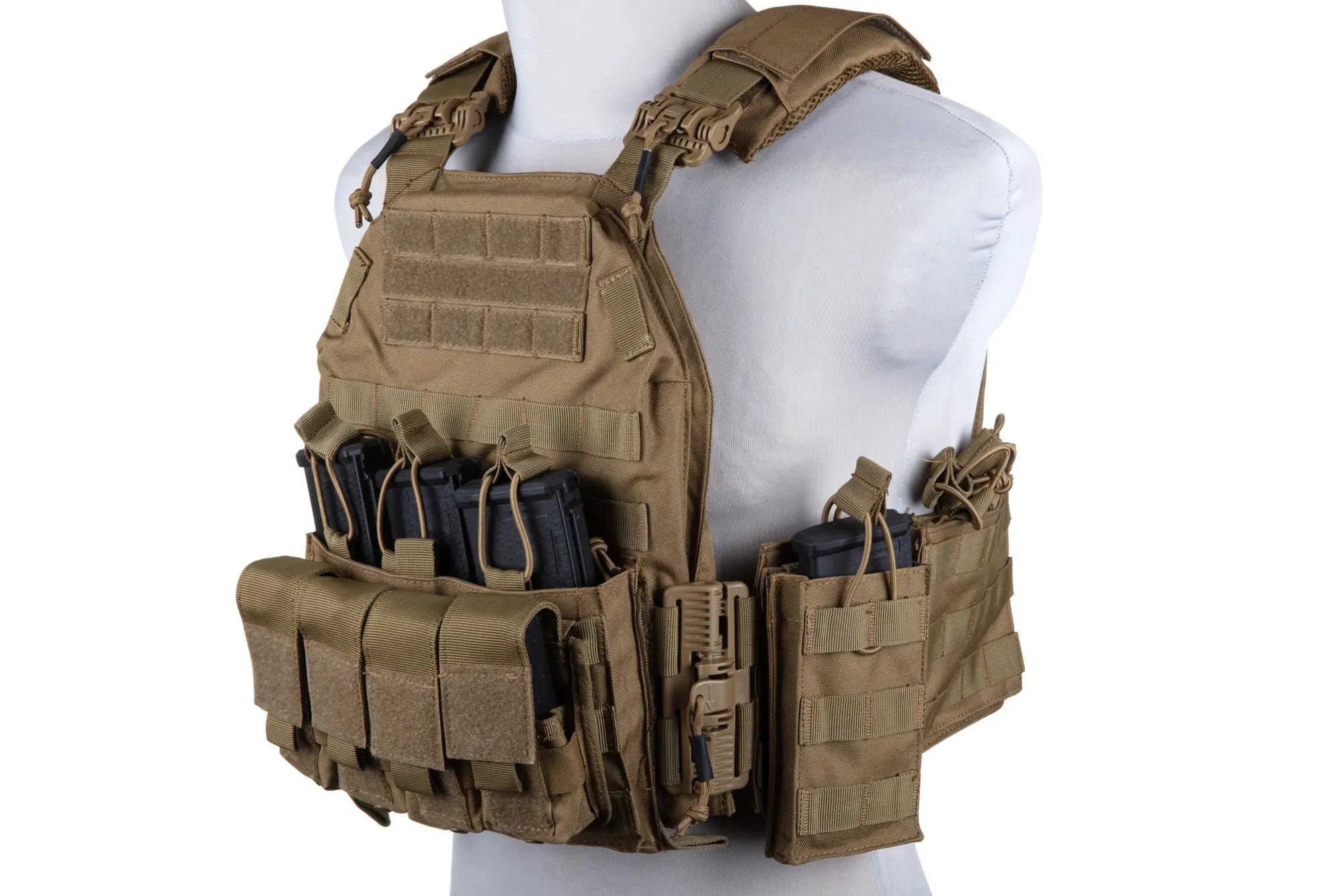 kamizelka militarna wojskowa coyote tan plate carrier na płyty ochronna bezpieczna balistyczna vest 